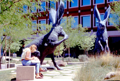 "Rabbits" and Fountain, Centerpoint, W. 7th St.