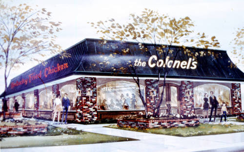 Rendition of planned Kentucky Fried Chicken, Mill Ave.