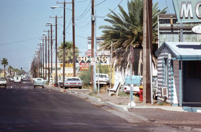 Street Scene,  Apache Blvd.