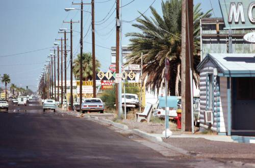Street Scene,  Apache Blvd.