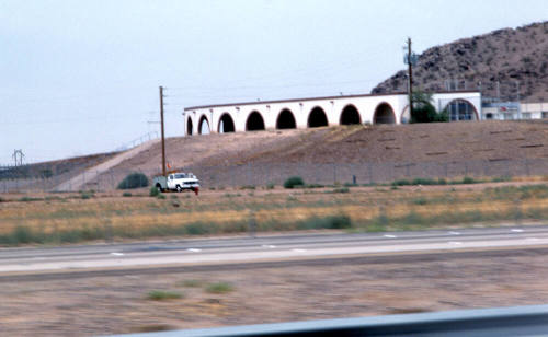 Building near Twin Buttes and I-10