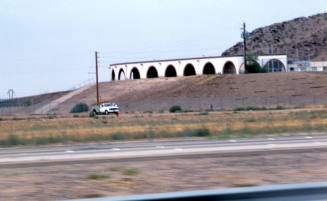 Building near Twin Buttes and I-10