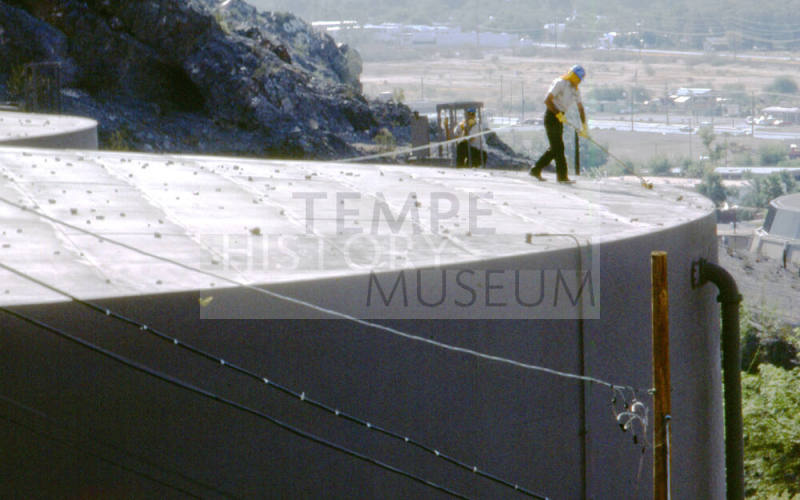 Workers at Water Storage Tank, Bell Butte