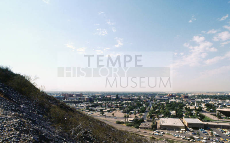Tempe and ASU buildings from Hayden Butte