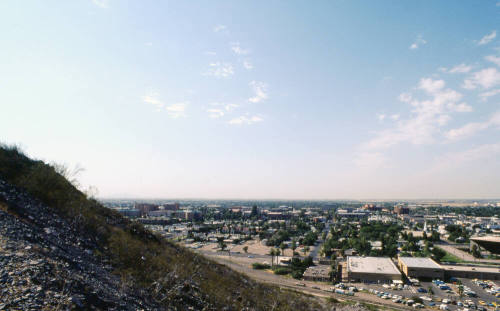 Tempe and ASU buildings from Hayden Butte