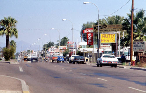 Businesses along Apache Blvd.