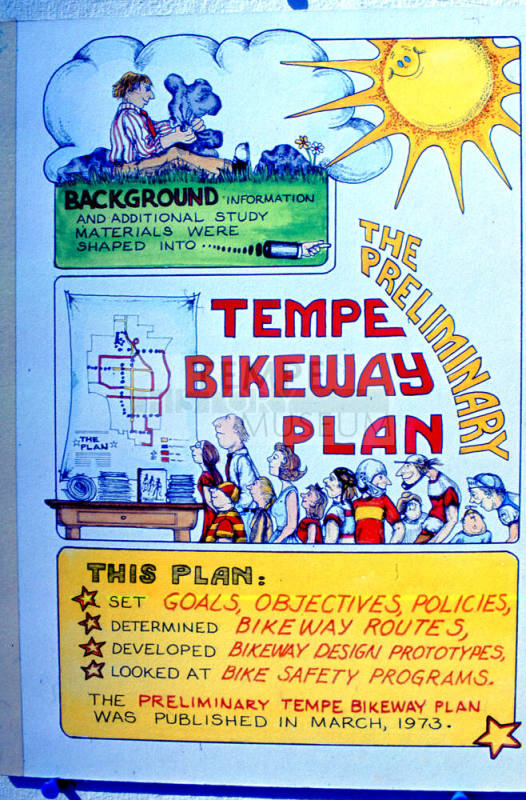 Preliminary Tempe Bikeway Plan artwork