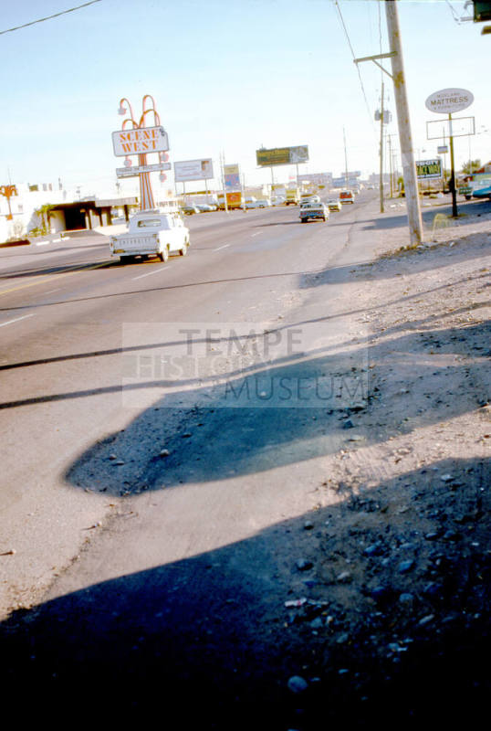 View along N. Scottsdale Road