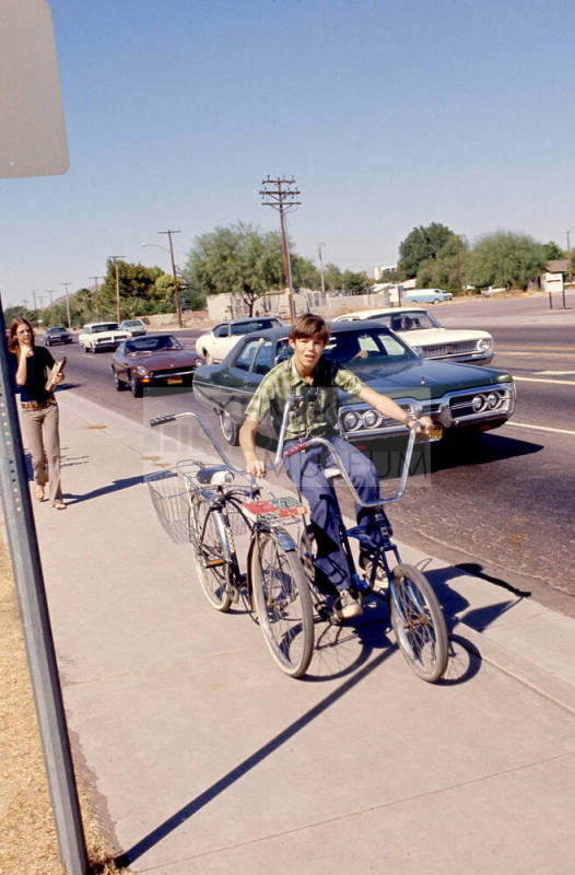 Bicycles on Mill Ave.