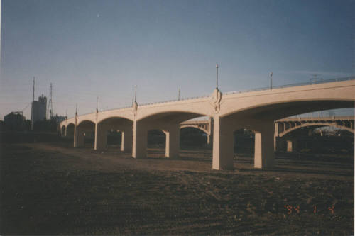Looking Southwest - 2nd Mill Avenue Bridge