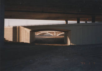 Looking West - North Bank Overpass Bridge