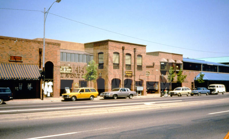 Goodwin Bldg. and Businesses, 400 Block of S. Mill Ave.