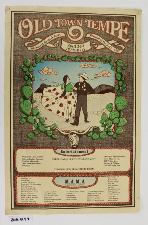 5th Annual Hayden's Ferry Festival of the Arts 1982 - Poster