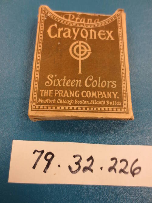Prang crayon box with 14 crayons