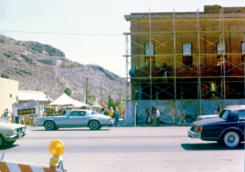 Andre Building under restoration, 401 S. Mill Ave.