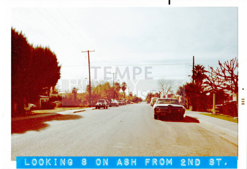 Ash Avenue looking south