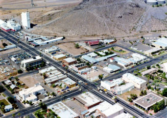 Aerial view of downtown Tempe