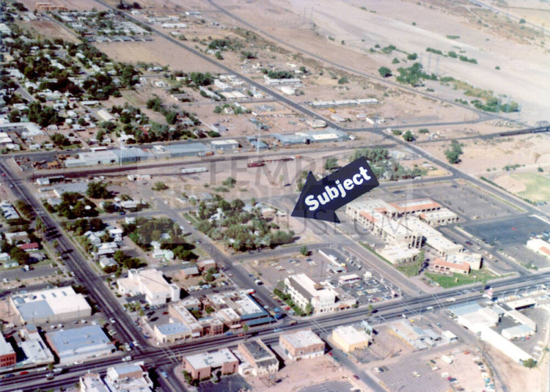 Aerial view of downtown Tempe west of Mill Ave.