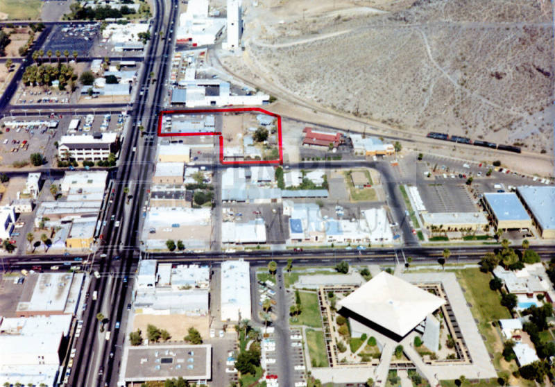 Aerial view of downtown Tempe north of 5th Street