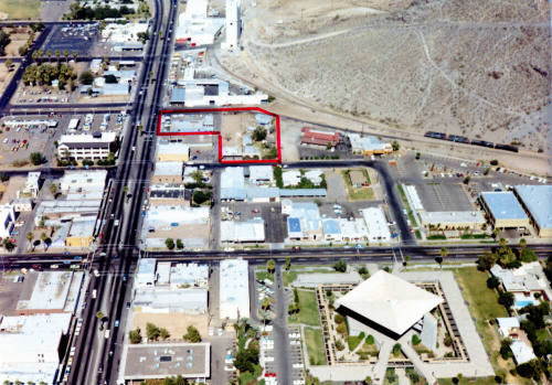 Aerial view of downtown Tempe north of 5th Street