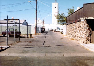 Alley east of Mill Ave. looking north