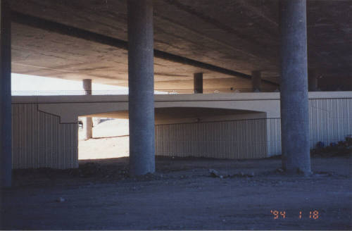 Looking West - North Bank Overpass Bridge