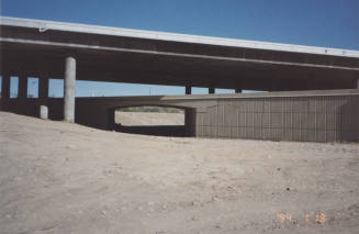 Looking East - North Bank Overpass Bridge
