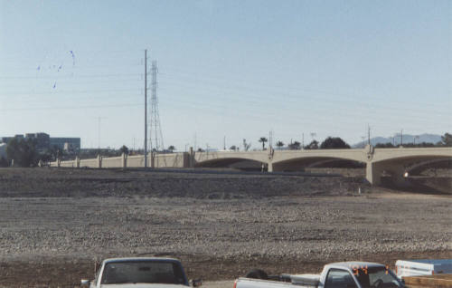 Looking Southwest - South Approach - Retaining Wall Southeast