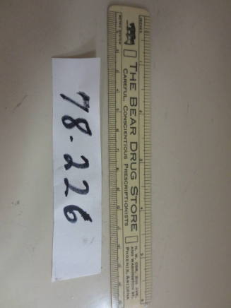 Ruler from The Bear Drug Store