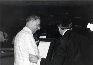 Photo of Bill Ream Receiving Proclamation