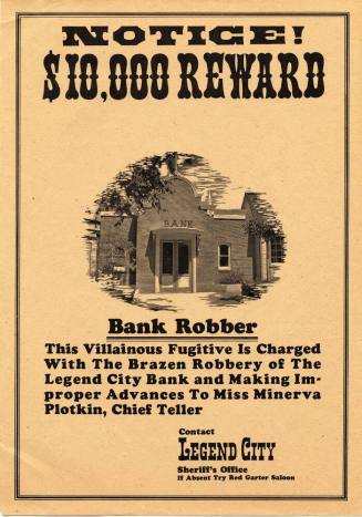 Bank Robber poster for Legend City