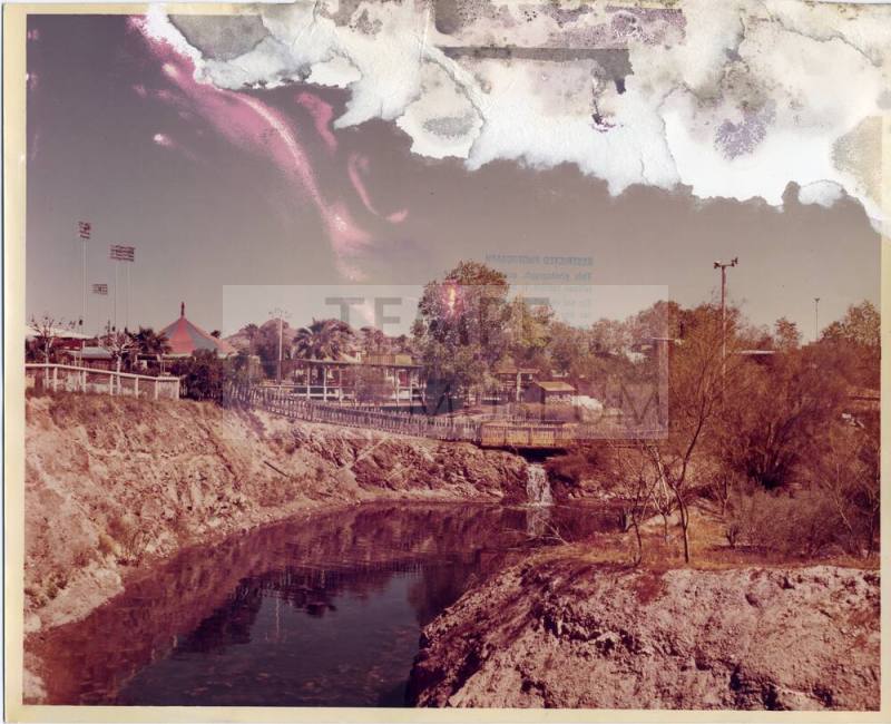 Legend City view across stream