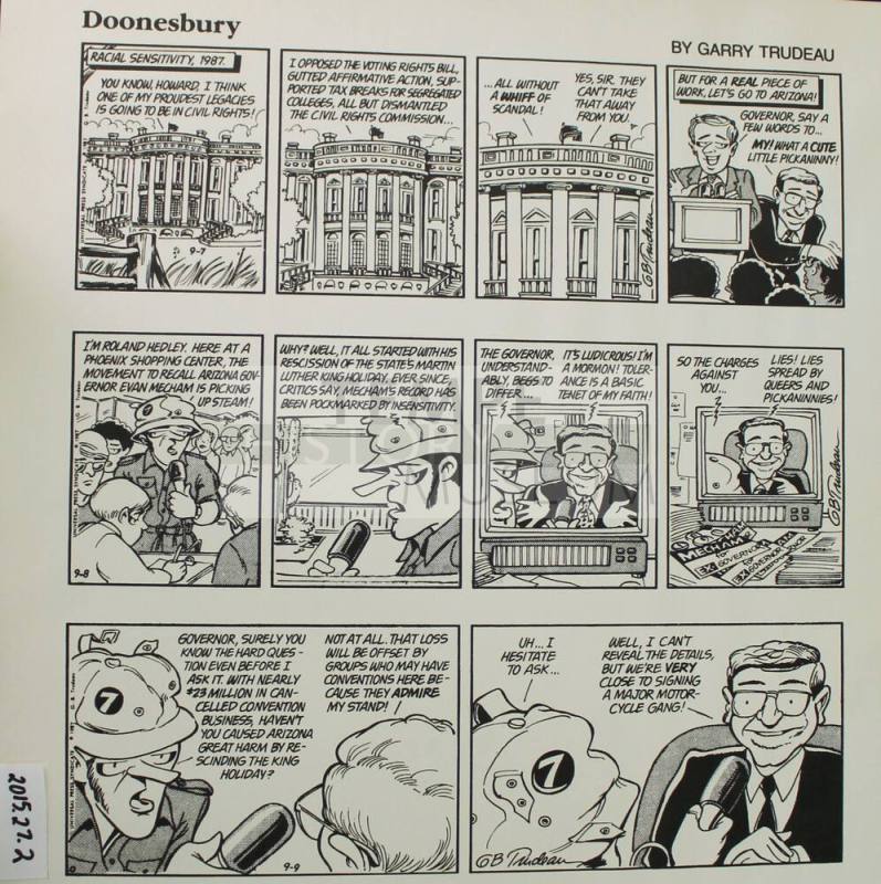 Governor Mecham Recall Cartoons by Trudeau