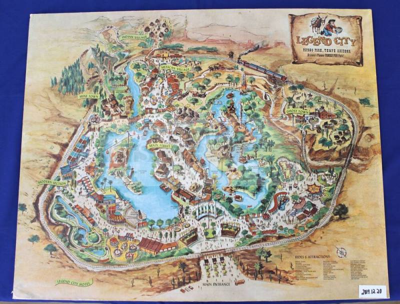 Legend City Map Artwork