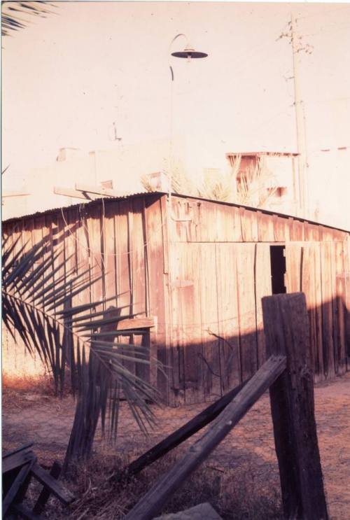 Wooden Shed in Back Alley