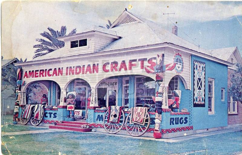 American Indian Crafts Postcard