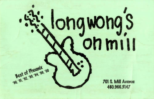 Long Wong's on Mill Menu