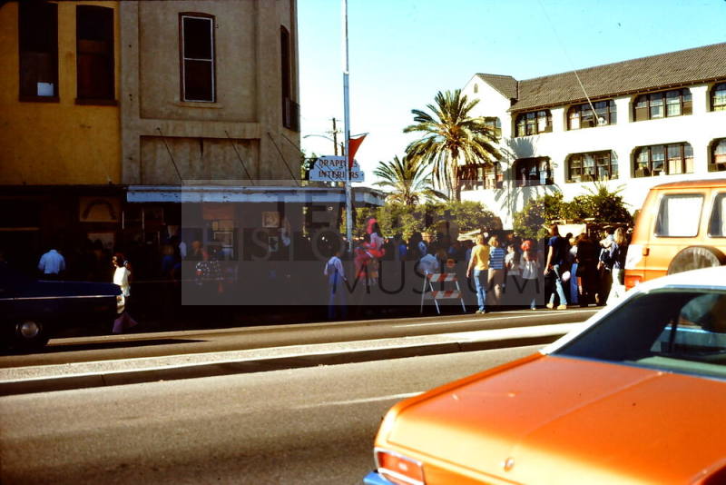 West side of Mill Ave. and 4th St. during 1975 Mill Avenue Haydens Ferry Arts & Craft Fair