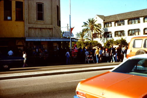 West side of Mill Ave. and 4th St. during 1975 Mill Avenue Haydens Ferry Arts & Craft Fair