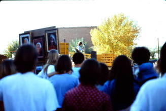 1975 Haydens Ferry Arts & Craft Fair - performer and art display