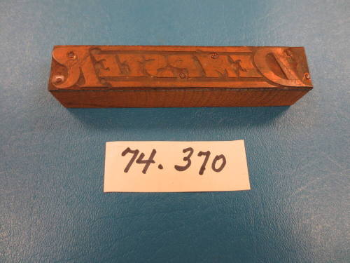 Engraving Plate