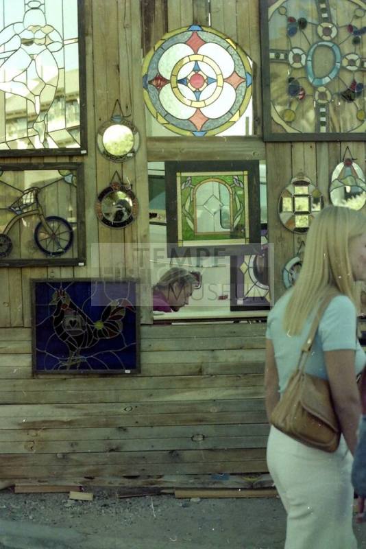1976 Haydens Ferry Arts & Craft Fair - stained glass booth
