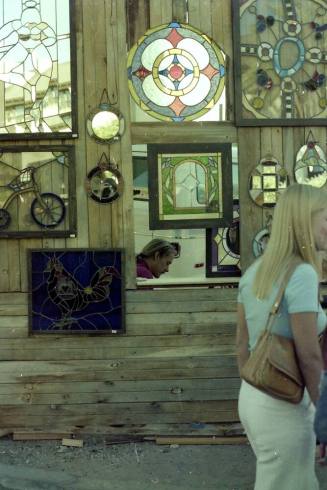 1976 Haydens Ferry Arts & Craft Fair - stained glass booth