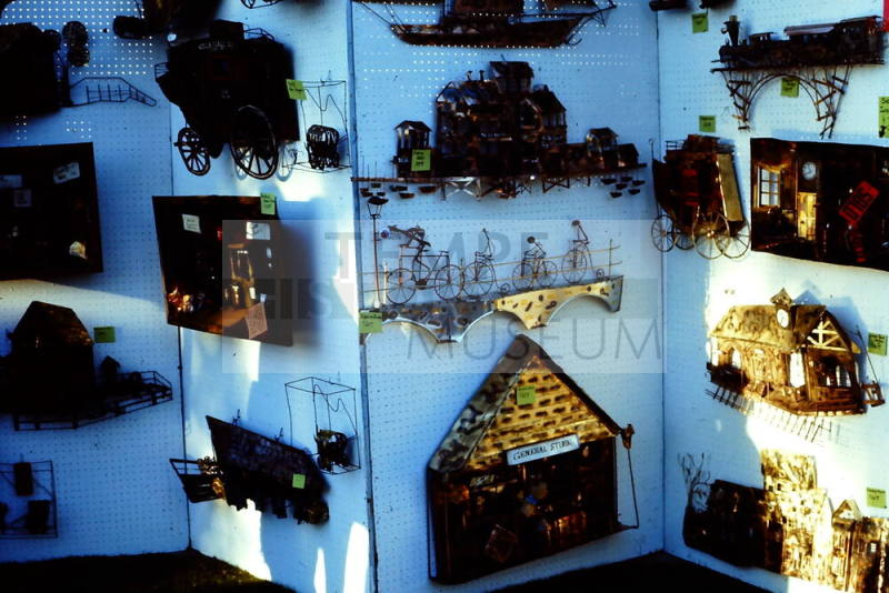 1976 Haydens Ferry Arts & Craft Fair, metal craft display