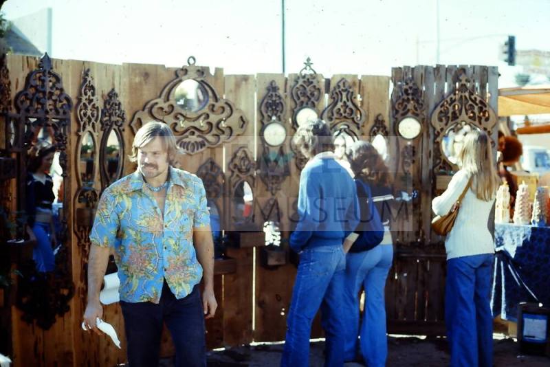 Wood craft booth, 1976 Haydens Ferry Arts & Craft Fair