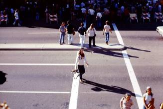 Mill Ave. crosswalk during 1976 Haydens Ferry Arts & Craft Fair