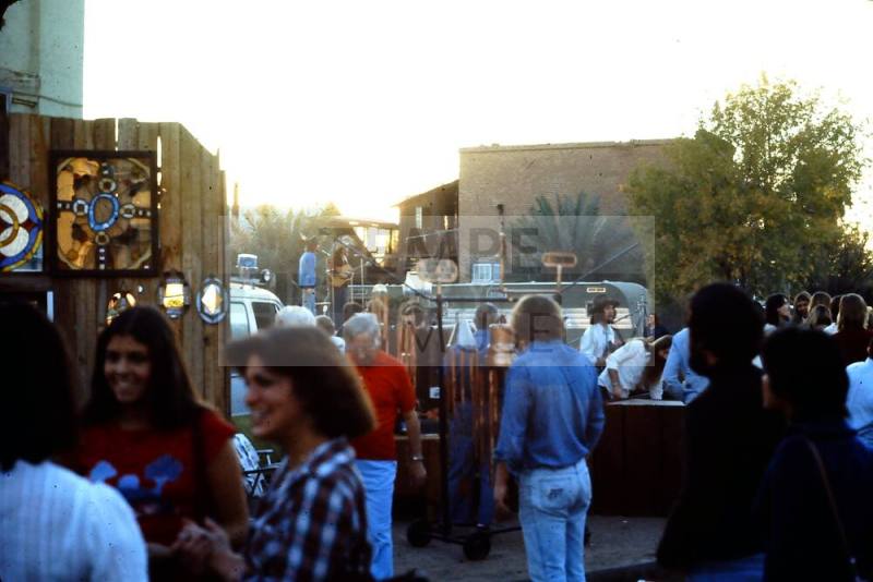 1976 Haydens Ferry Arts & Craft Fair booths and stage