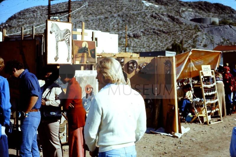 1976 Haydens Ferry Arts & Craft Fair, booths near Hayden Butte