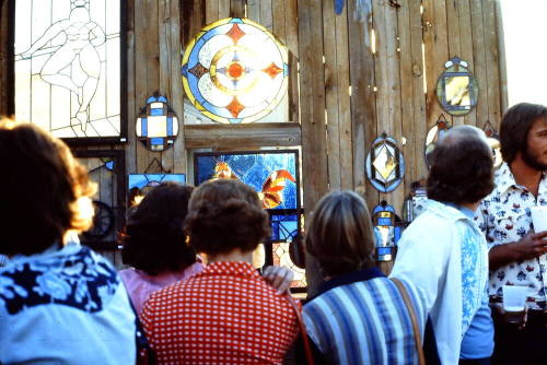 1976 Haydens Ferry Arts & Craft Fair, stained glass display