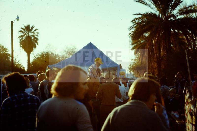 Crowd at 1976 Haydens Ferry Arts & Craft Fair in downtown Tempe